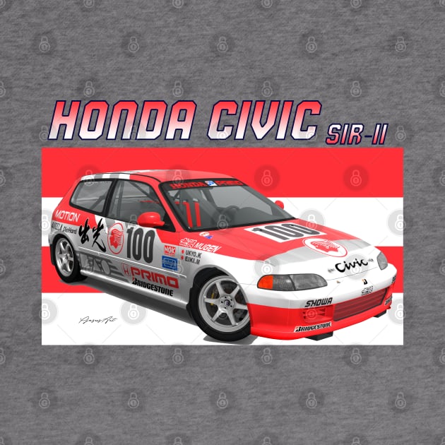 Honda Civic SiR-II by PjesusArt